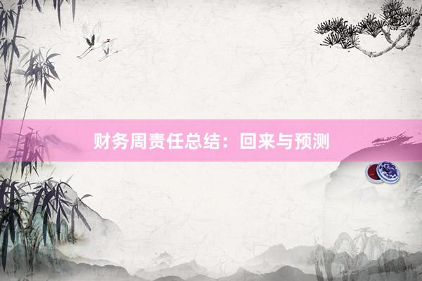 财务周责任总结：回来与预测